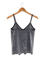 Blusa de tiras con lentejuelas