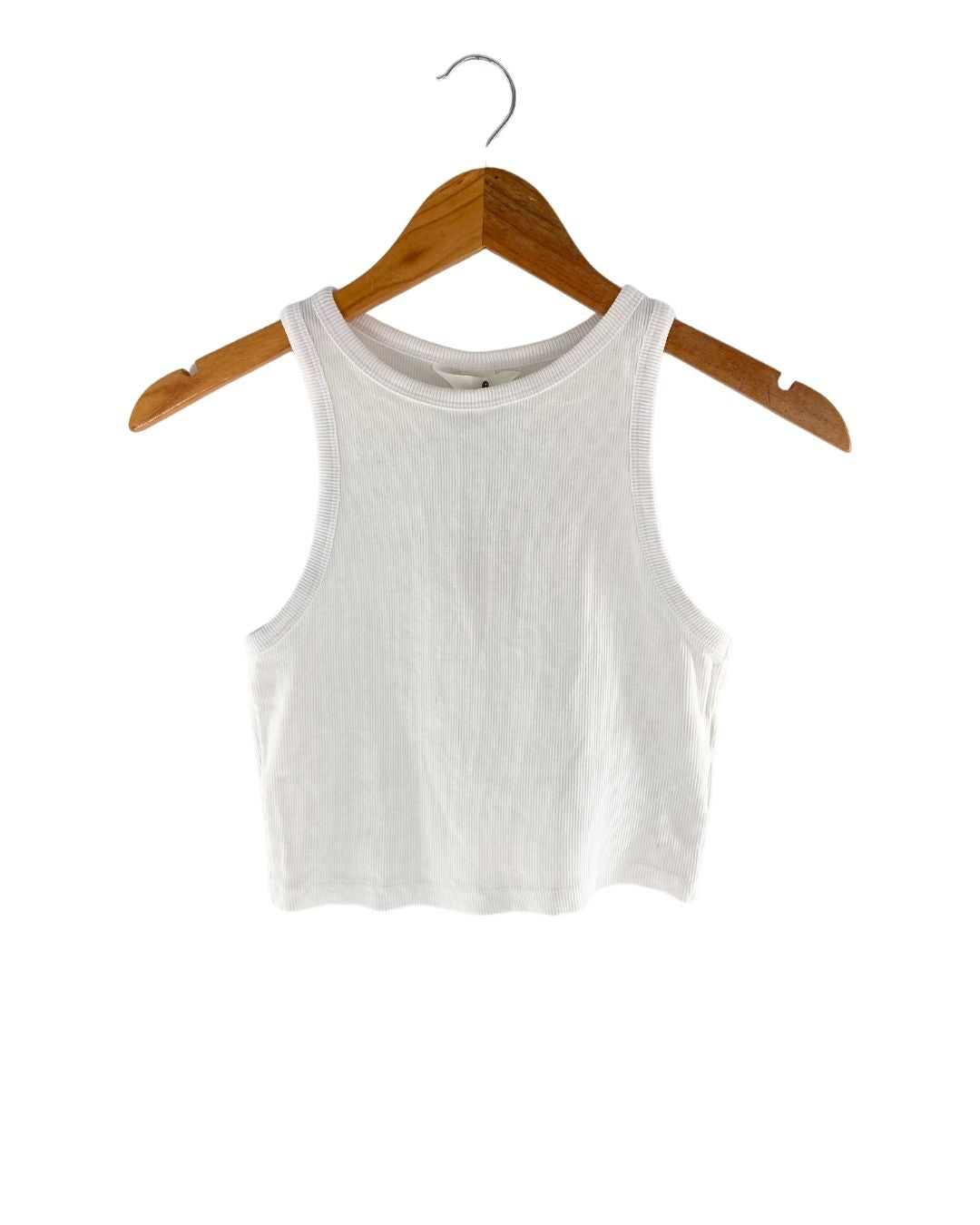 Crop top canalé