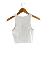 Crop top canalé