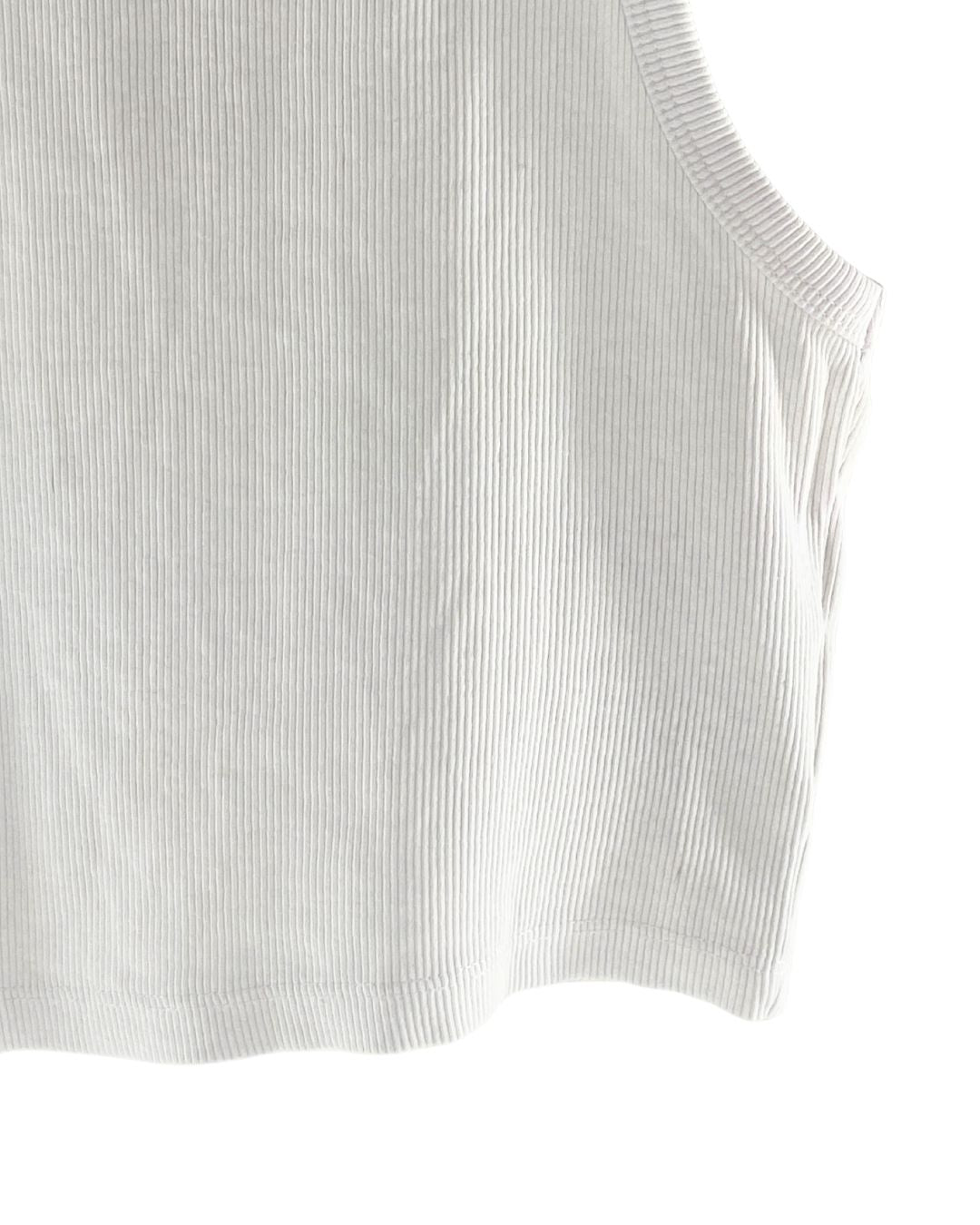 Crop top canalé