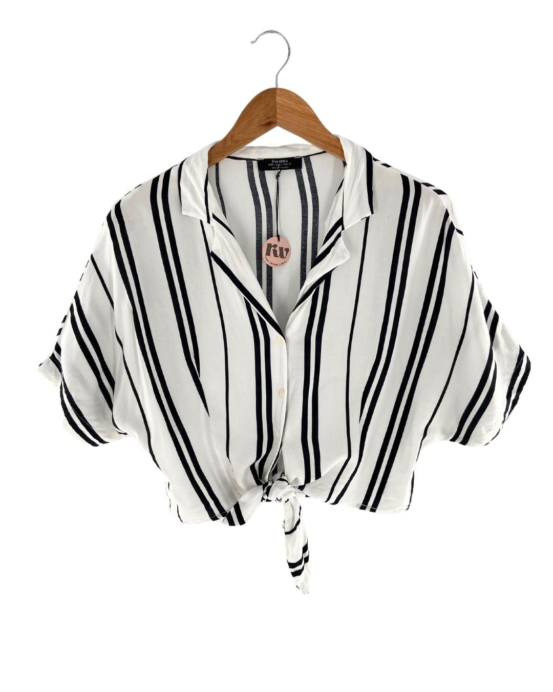 Blusa abotonada manga corta