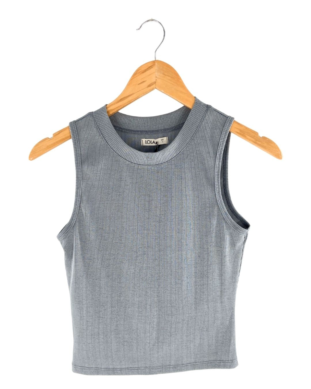 Blusa sleeveless en canalé