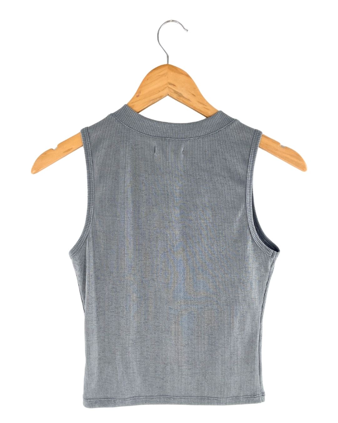 Blusa sleeveless en canalé