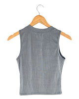 Blusa sleeveless en canalé