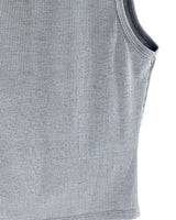 Blusa sleeveless en canalé