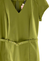 Vestido midi manga barca