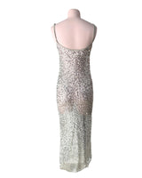Maxi vestido tiras en mesh