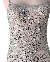 Maxi vestido tiras en mesh
