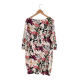 Vestido mini manga 3/4 print