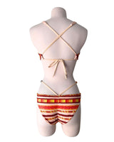 Bikini con pedrería y print