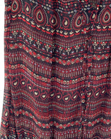 Blusa traslúcida con print