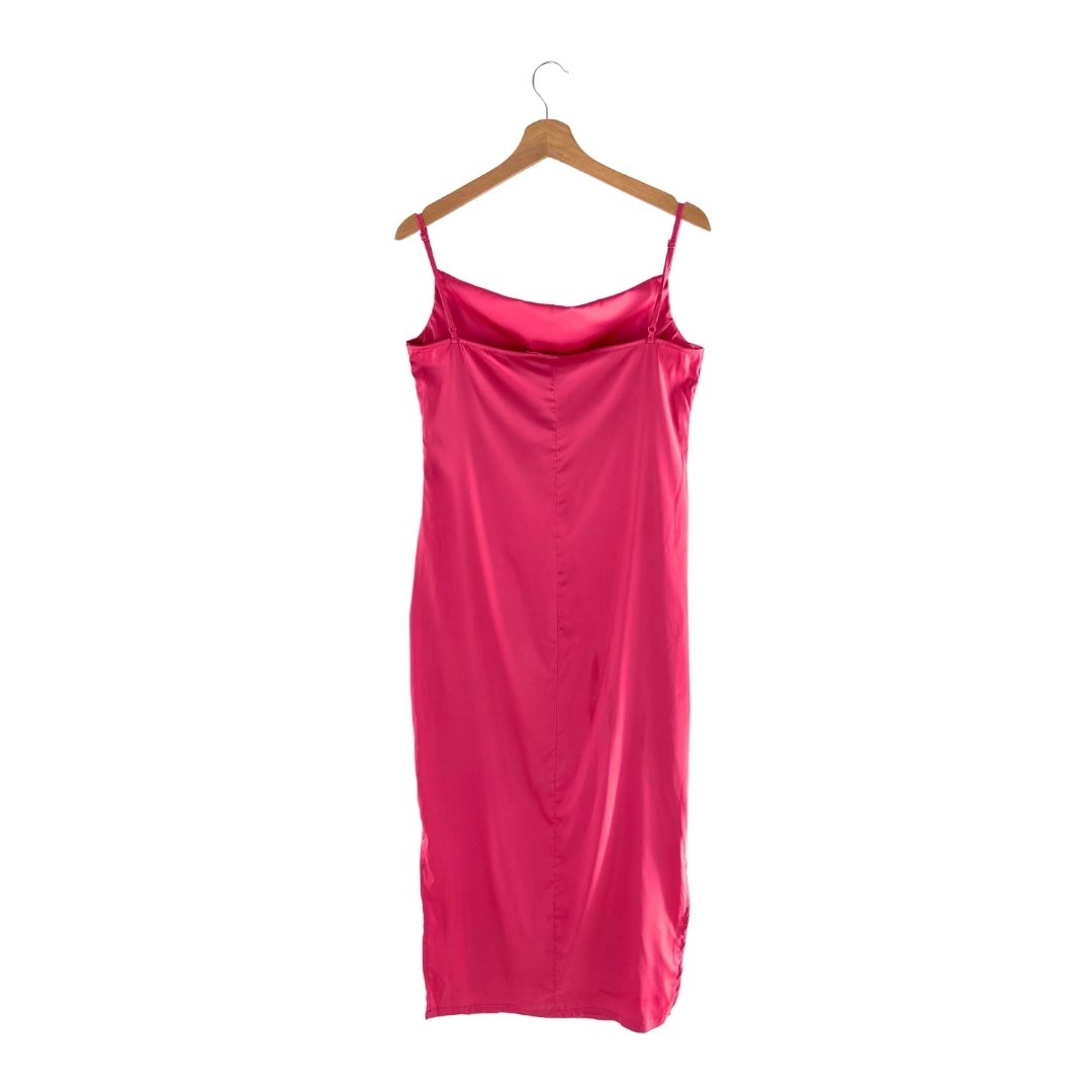 Maxi vestido satinado
