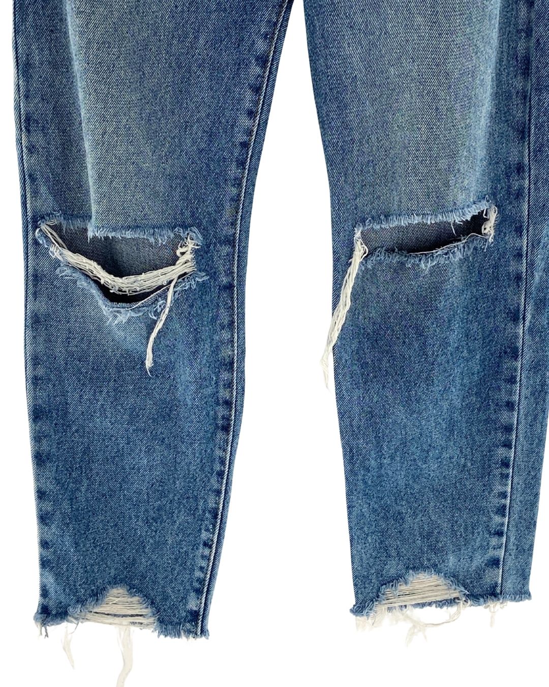 Jean baggy rígido destroyed
