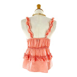 Blusa con vuelos en tiras