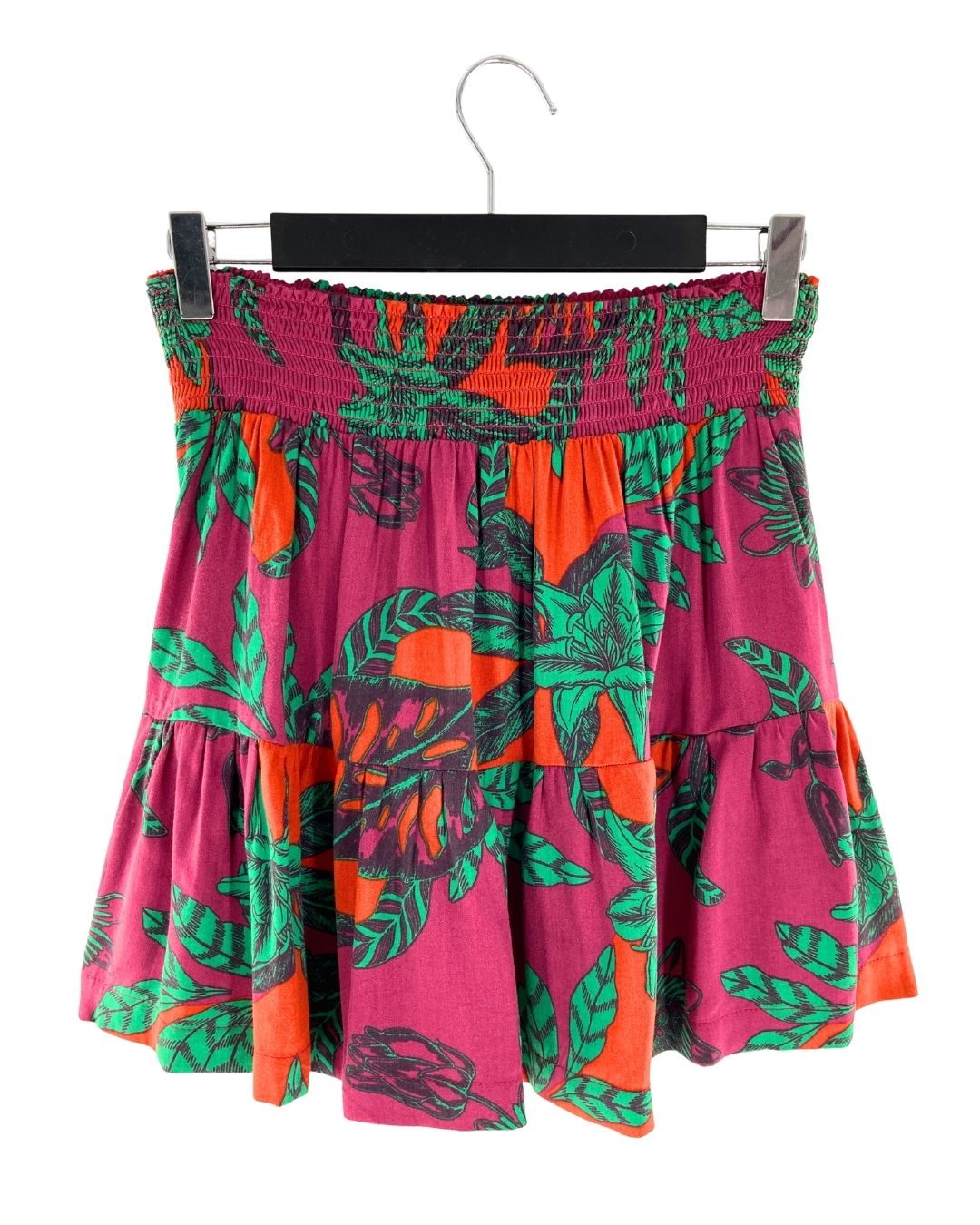 Falda mini encauchada