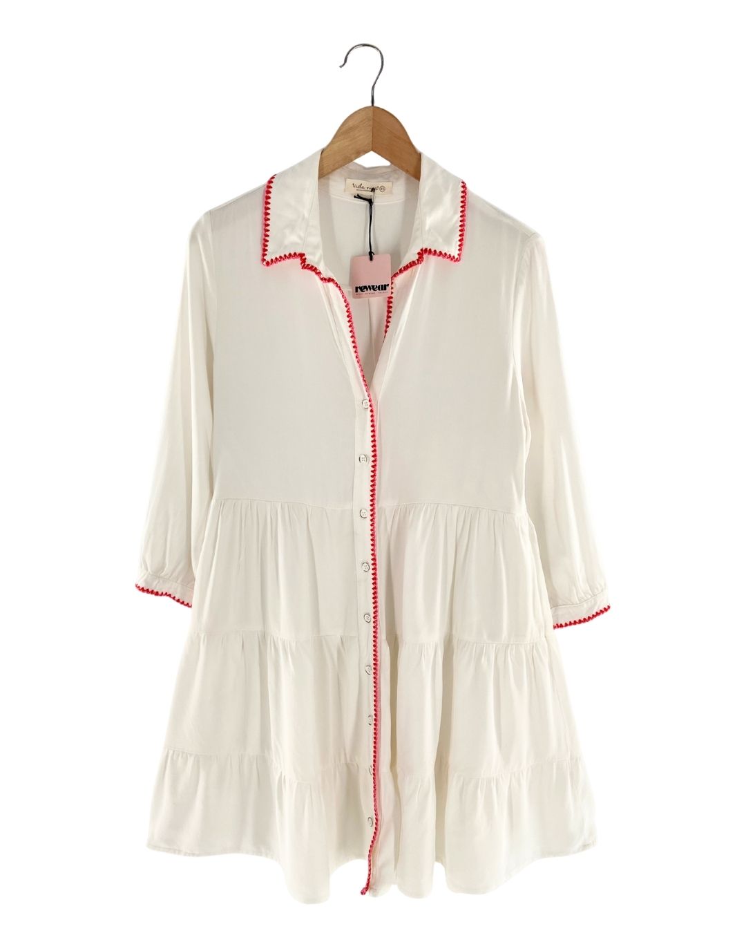 Vestido mini abotonado