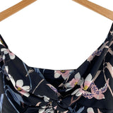 Crop top de tiras print flores
