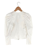 Blusa manga larga escote en V