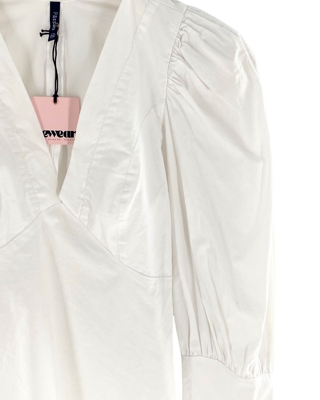 Blusa manga larga escote en V