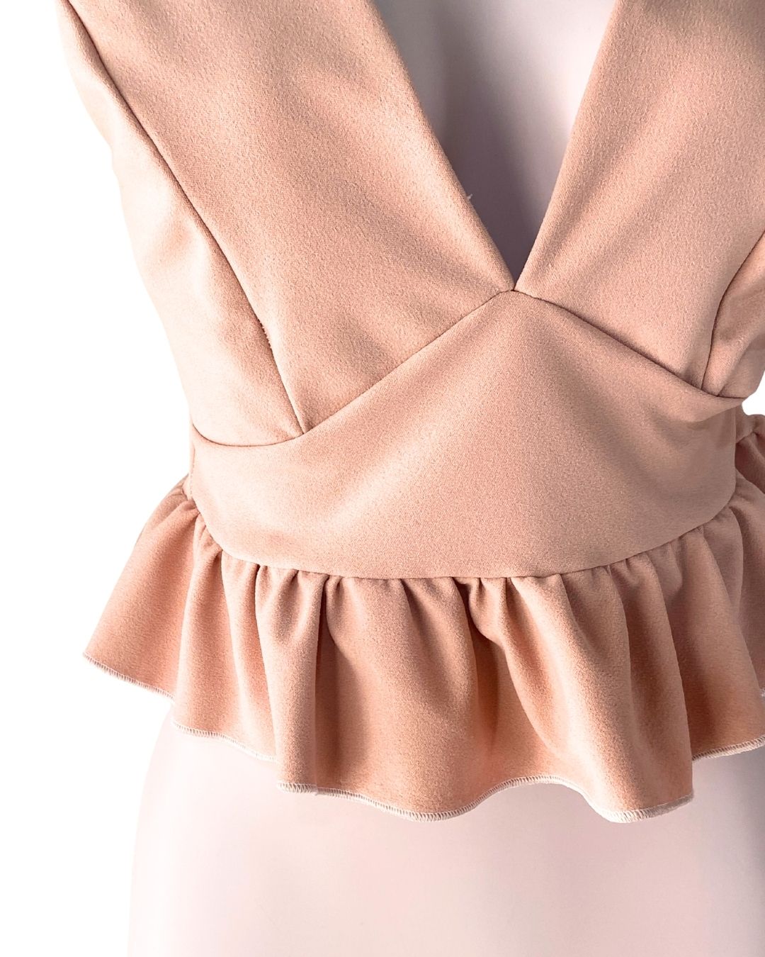 Crop top de tiras drapeadas