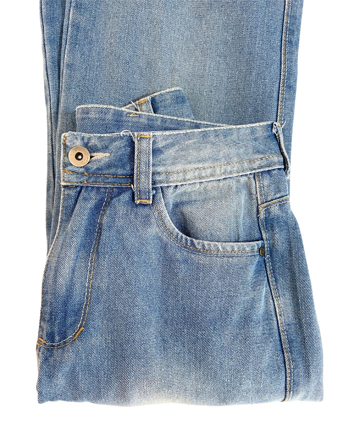 Jean rígido wide leg