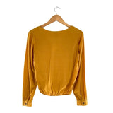 Blusa manga larga cuello V