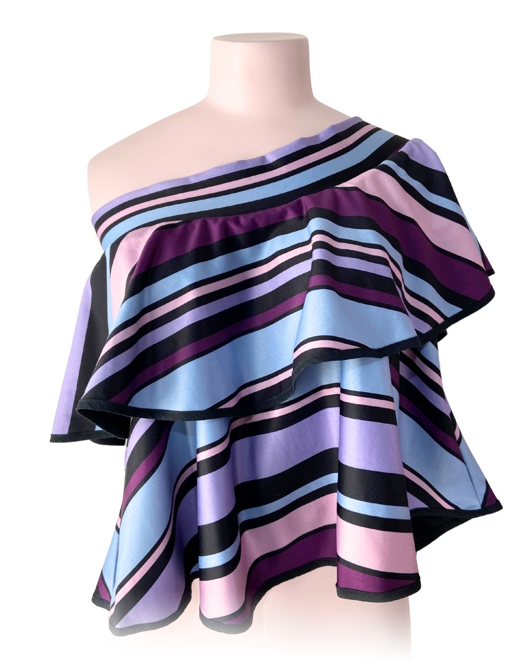 Blusa licrada a franjas