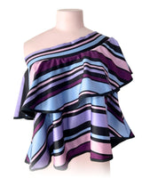 Blusa licrada a franjas