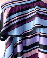 Blusa licrada a franjas
