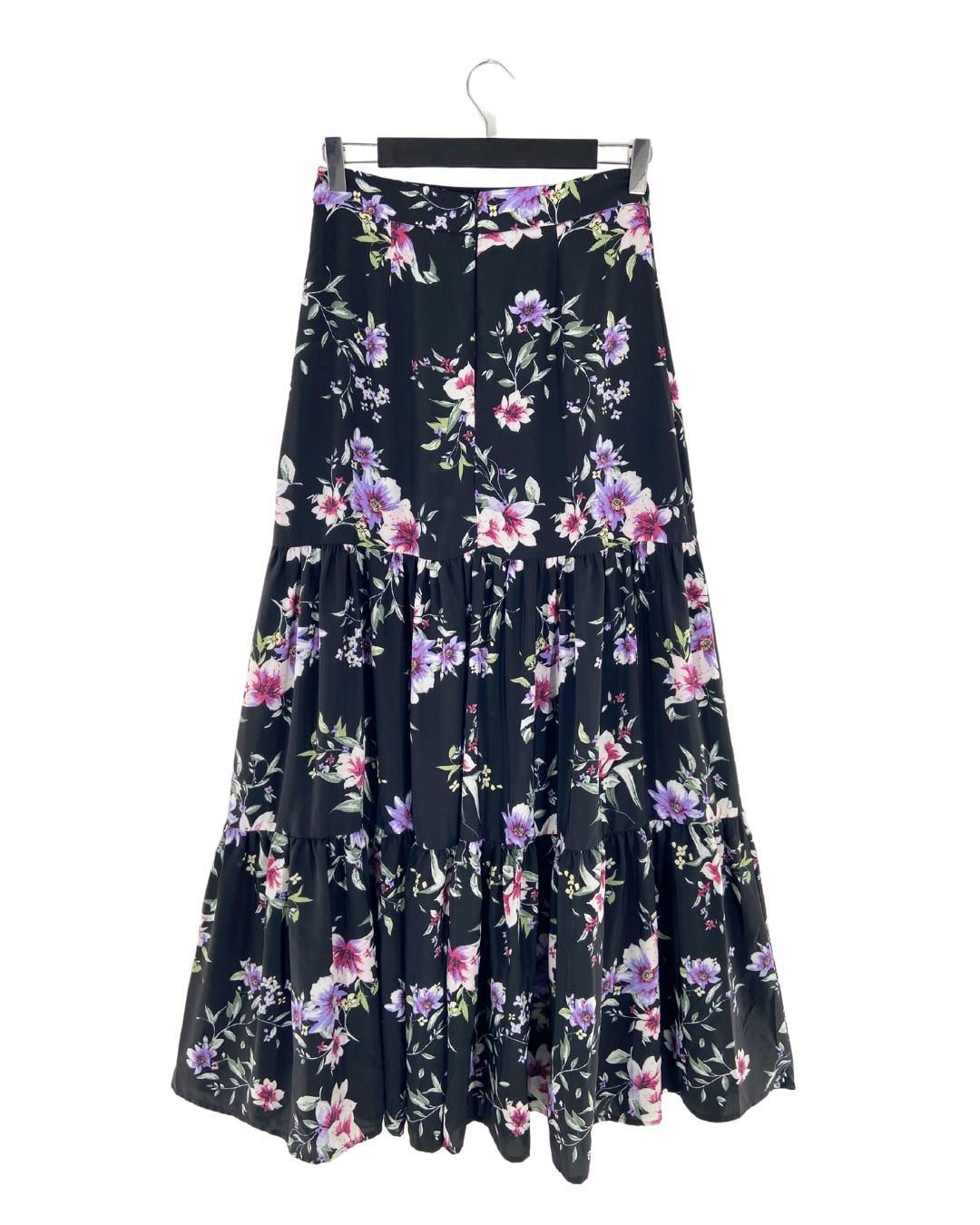 Maxi falda amplia print flores