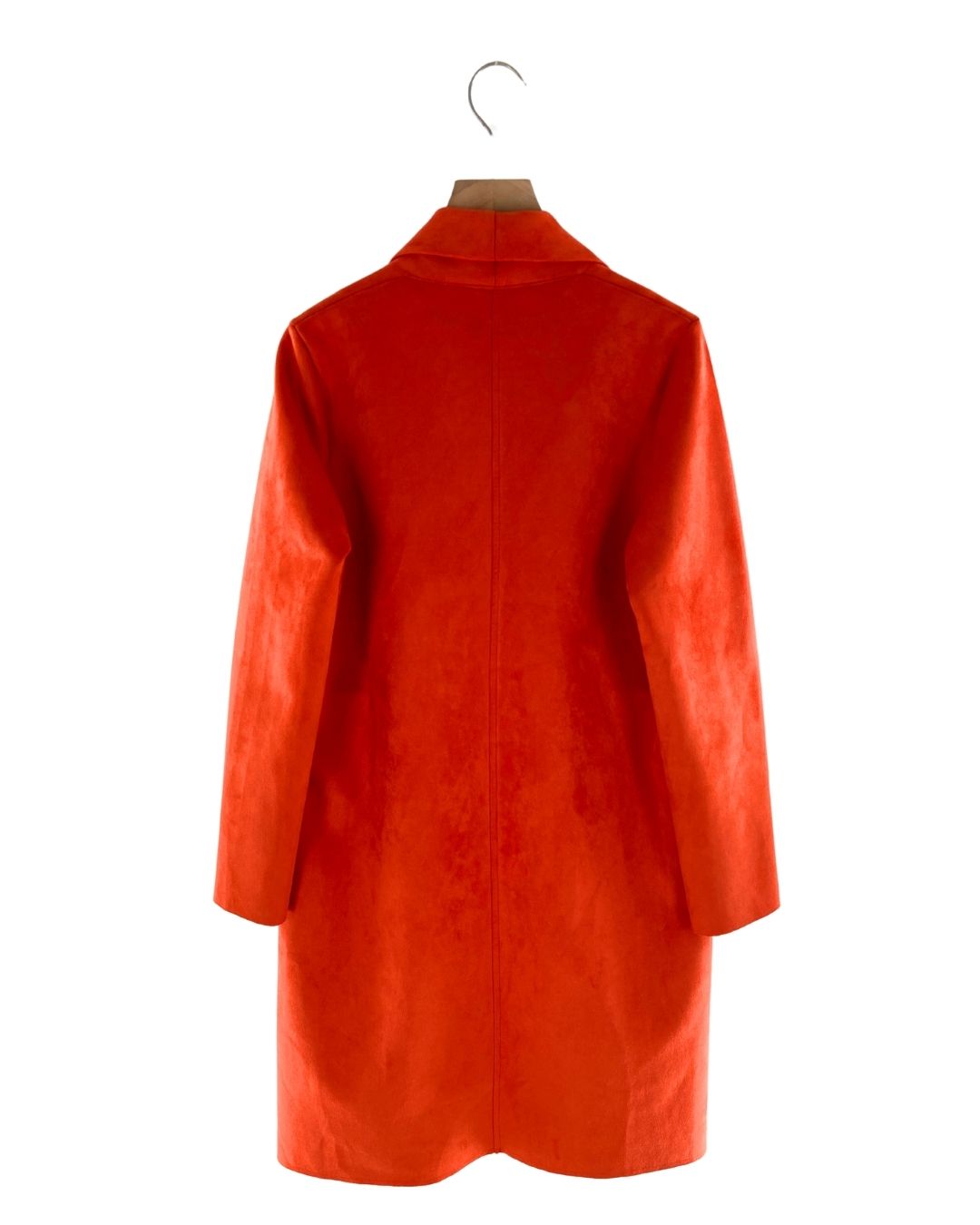 Chaqueta midi abierta
