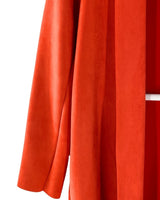 Chaqueta midi abierta