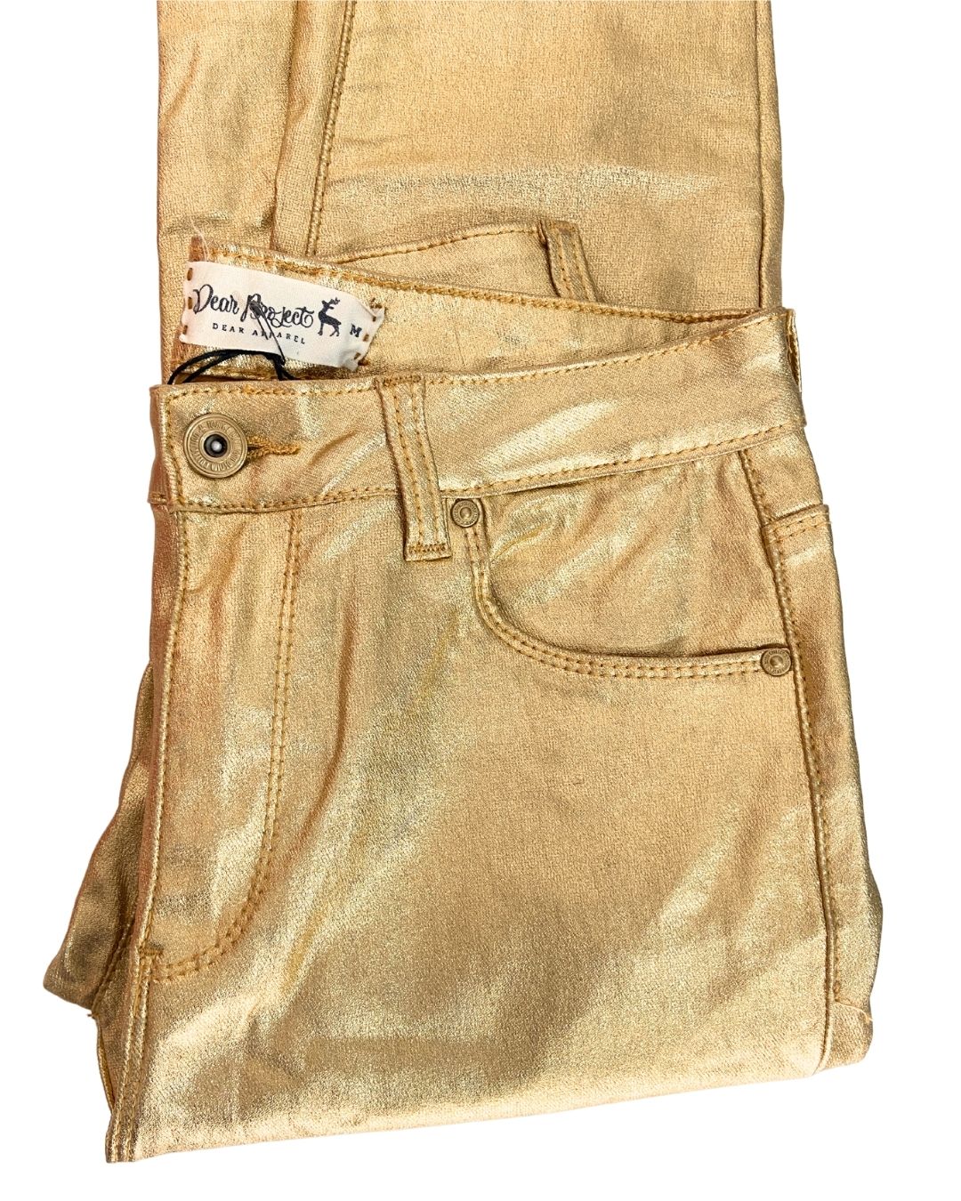 Pantalón stretch metalizado