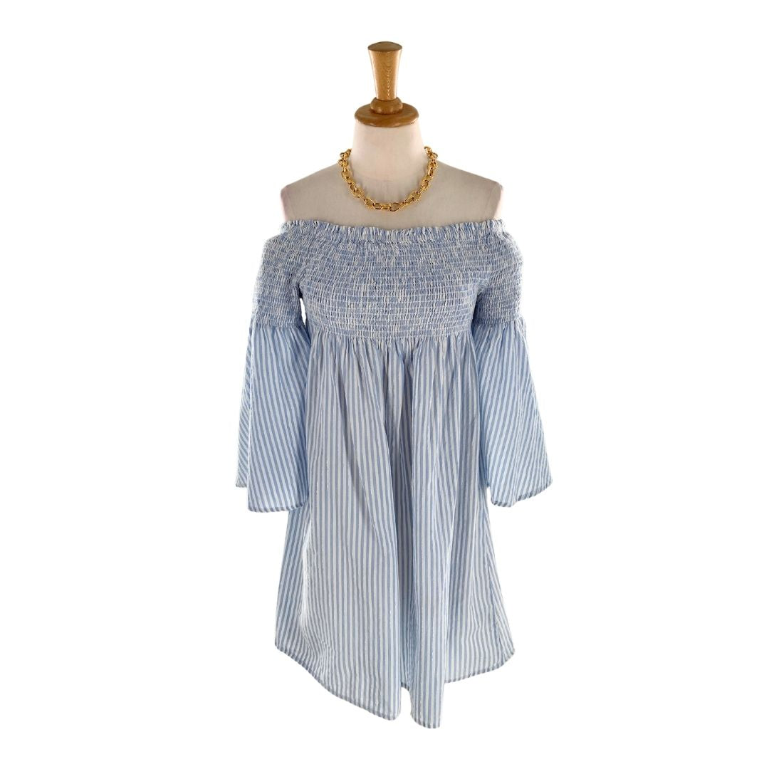 Vestido mini off shoulder