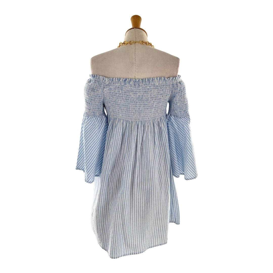 Vestido mini off shoulder