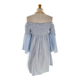 Vestido mini off shoulder