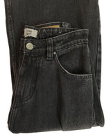 Jean rigído wide leg destroyed