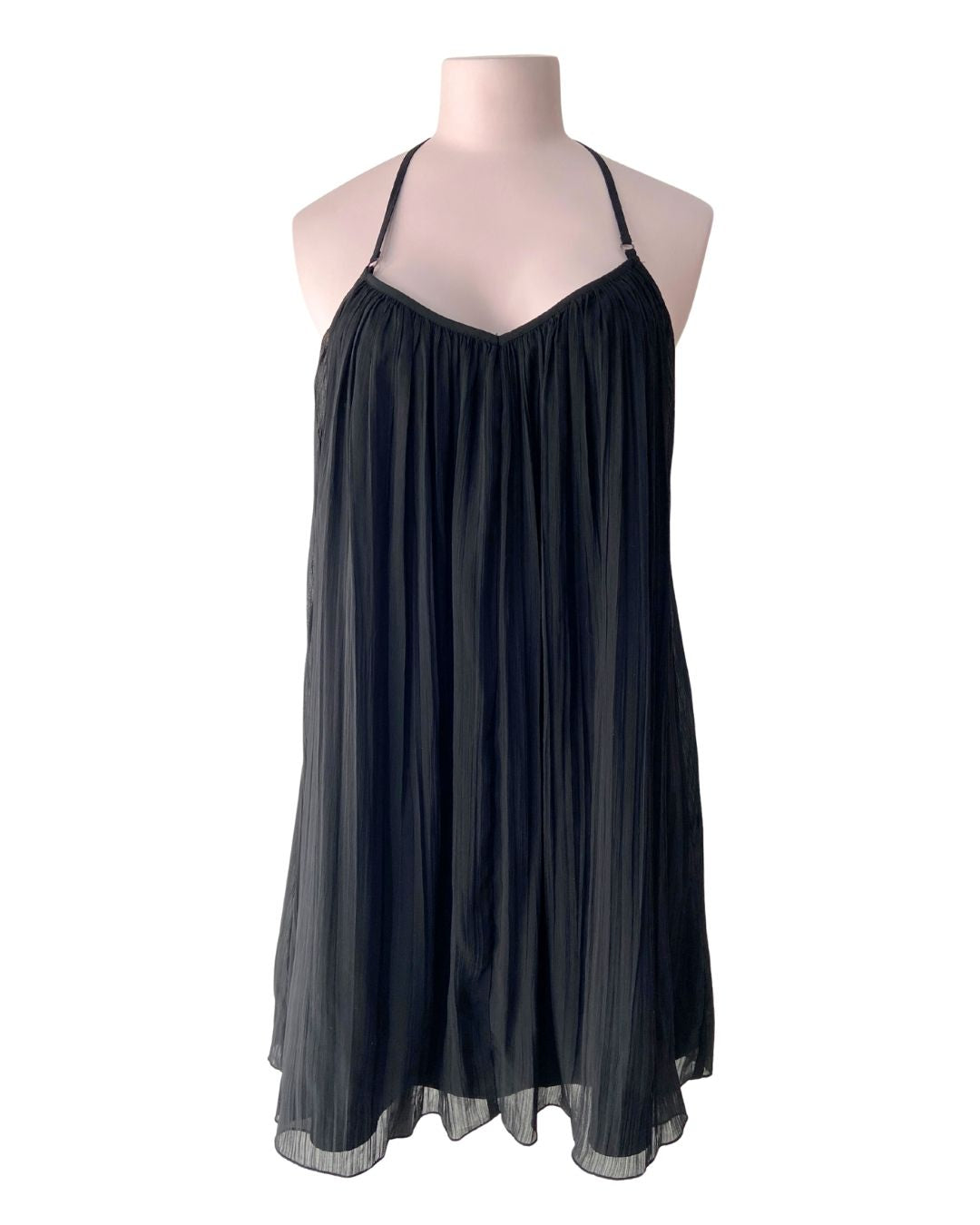 Vestido mini plisado
