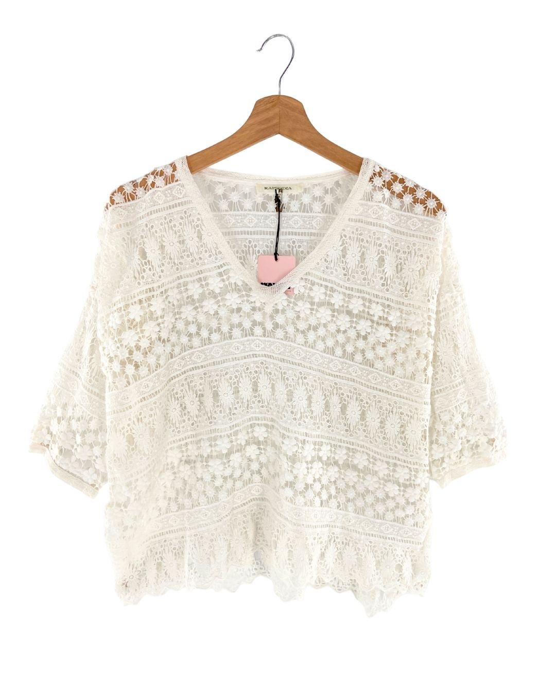 Blusa en guipure