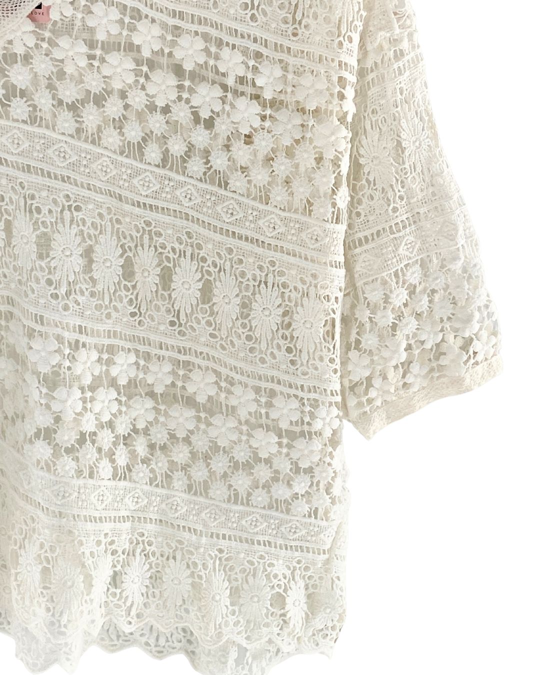 Blusa en guipure