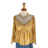 Blusa manga larga a franjas