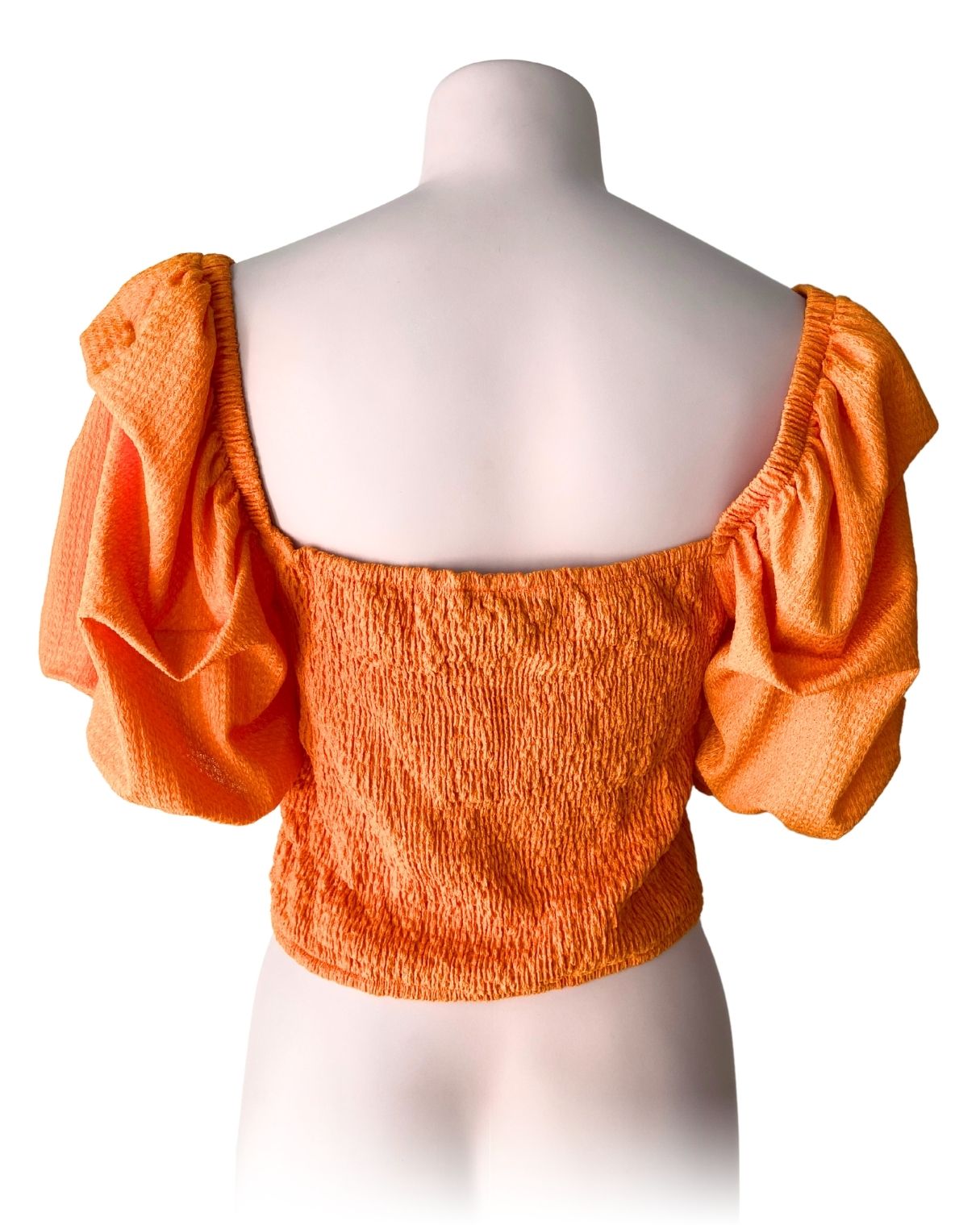 Blusa manga globo encauchado