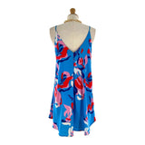 Vestido mini satinado