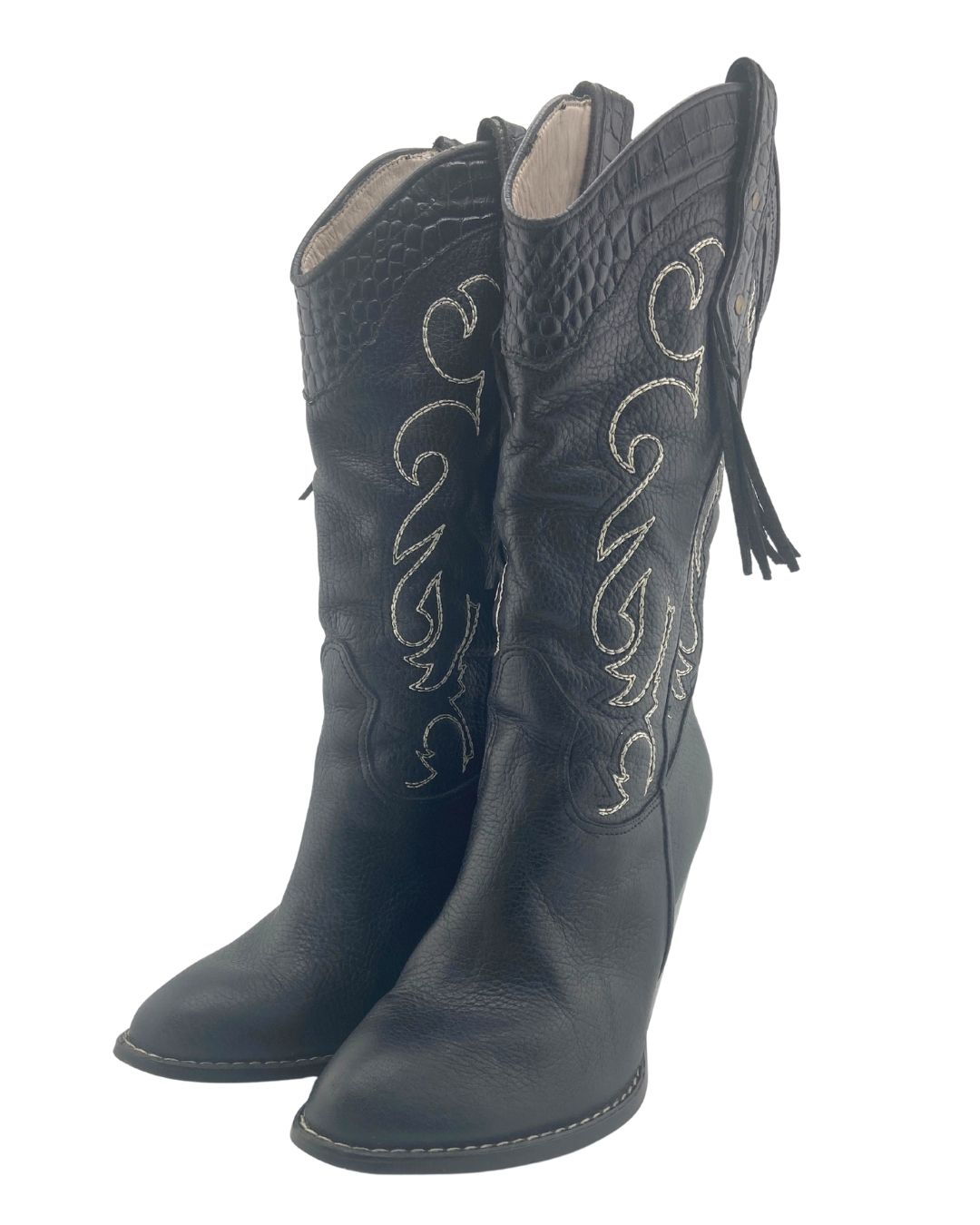 Botas texanas tacón alto