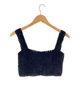 Crop top tejido en crochet