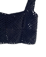 Crop top tejido en crochet