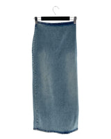 Maxi falda lápiz en denim