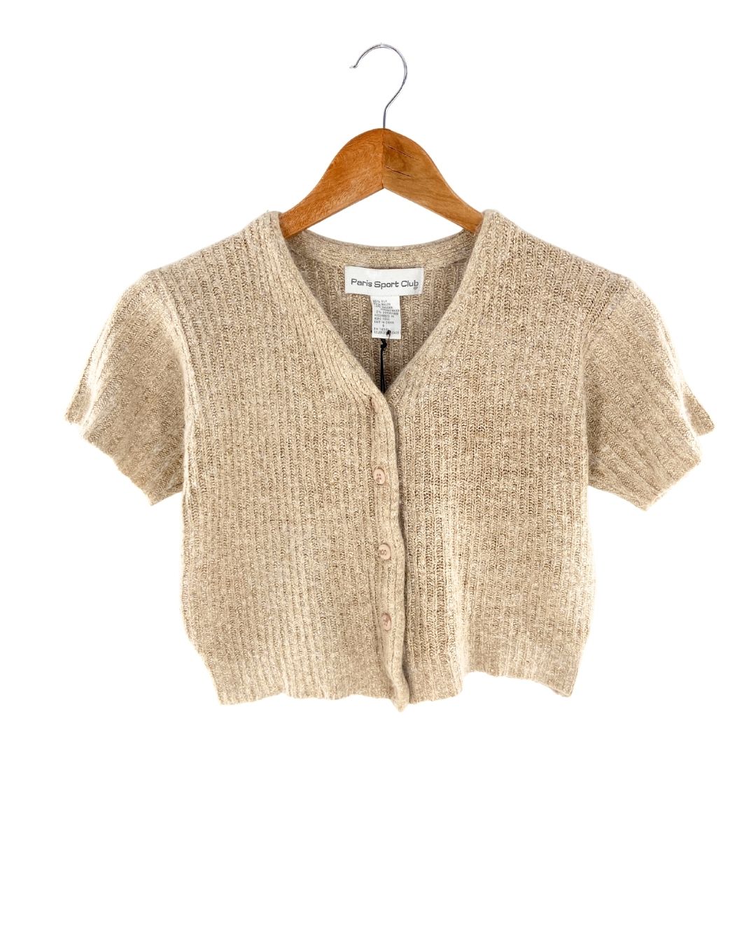 Saco crop manga corta