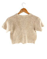 Saco crop manga corta