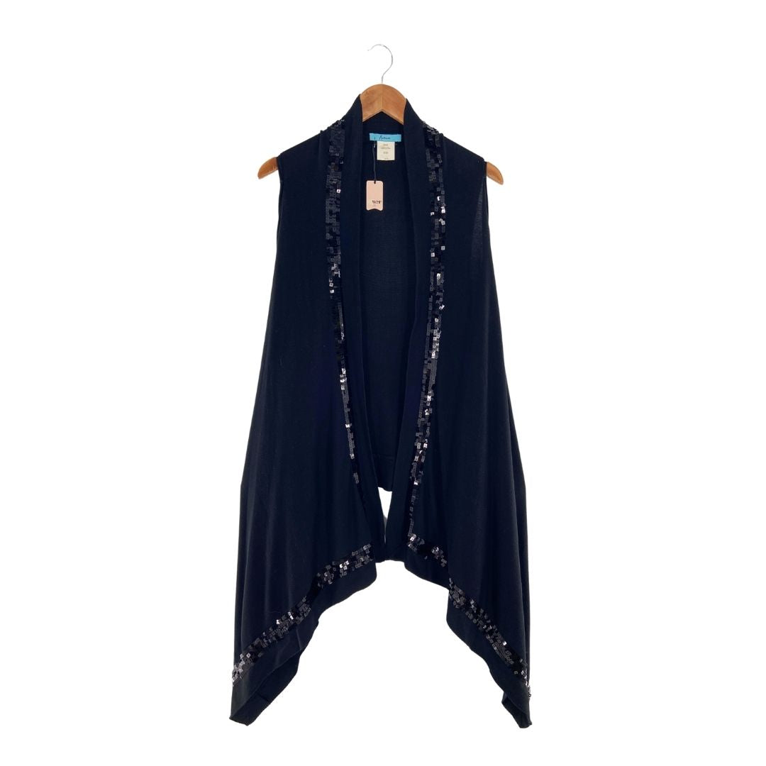 Capa sleeveless tejido